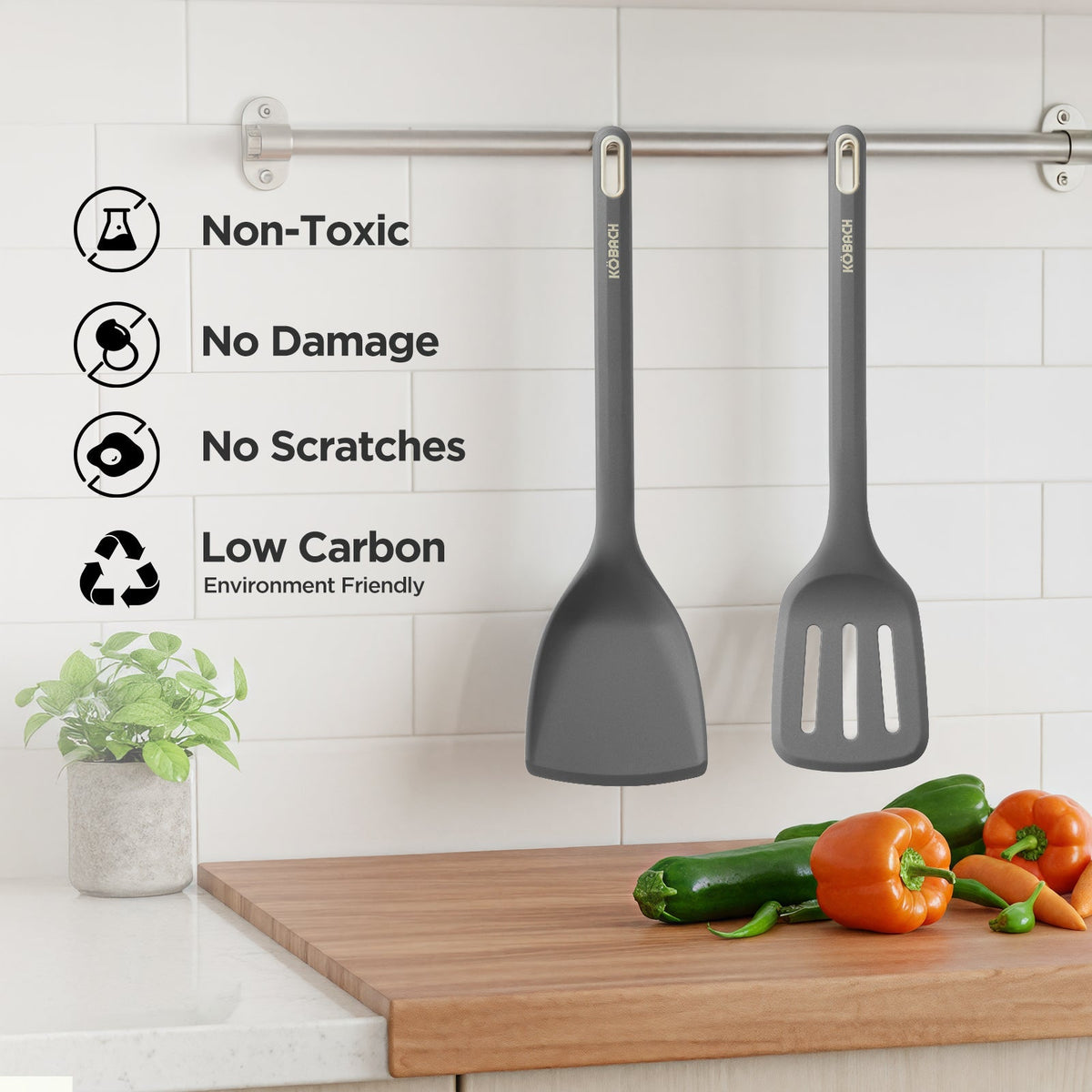 2 Pack Silicone Spatula